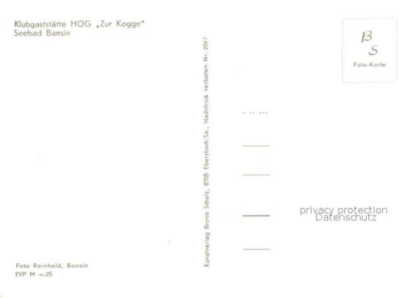 Bansin Ostseebad Klubgaststätte HOG Zur Kogge – Bild 2