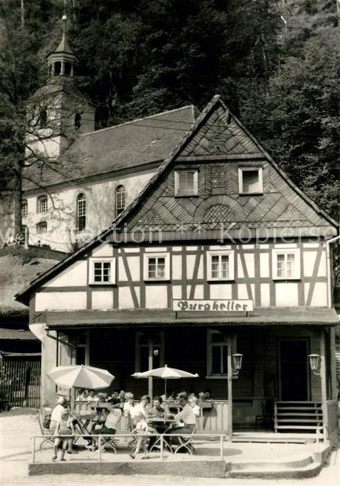 Oybin Burgkeller Gaststätte mit Bergkirche