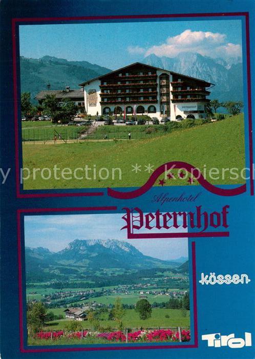 Koessen Tirol Alpenhotel Peternhof Landschaftspanoram