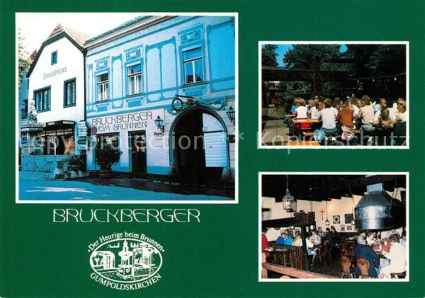 Gumpoldskirchen Niederoesterreich Bruckberger Der Heurige beim Brunnen Ga