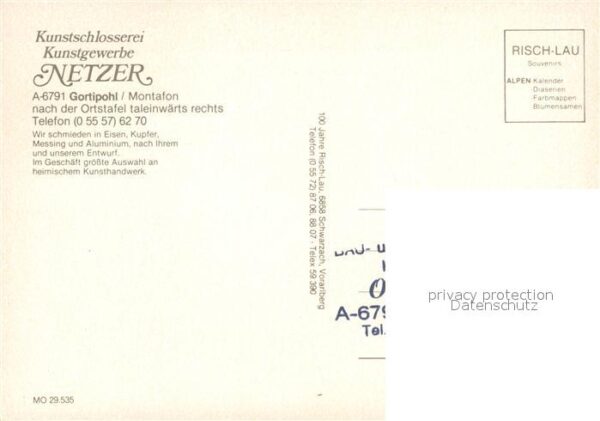 Gortipohl St Gallenkirch Vorarlberg Kunstschlosserei Kunstgewerbe Netzer Ha – Bild 2