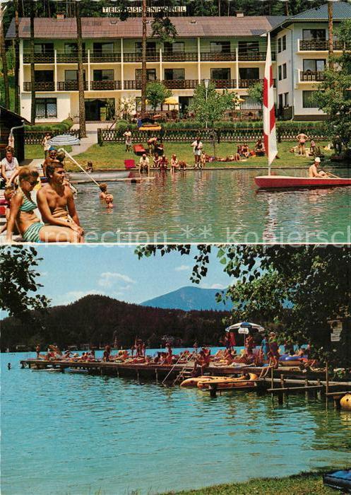 St Kanzian Klopeiner See Terrassenhotel Strandbad Liegewiese Bad