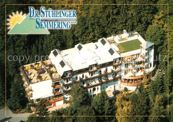 Semmering Niederoesterreich Kurhotel Dr Stühlinger Fliegeraufnahme
