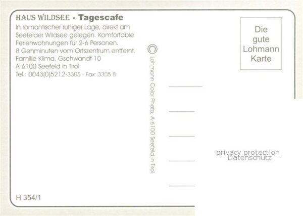 Seefeld Tirol Cafe Haus Wildsee Appartements Landscha – Bild 2