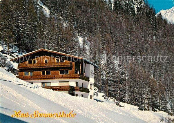 Soelden Oetztal Gästehaus Pension Haus Sommerstube Ötzt