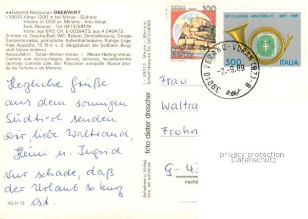 Voeran Verano Gasthof Restaurant Oberwirt Terrasse La – Bild 2