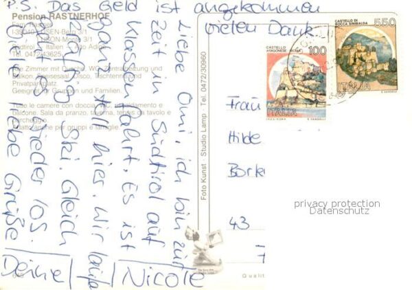 Luesen Suedtirol Pension Rastnerhof Fernsicht Alpen – Bild 2
