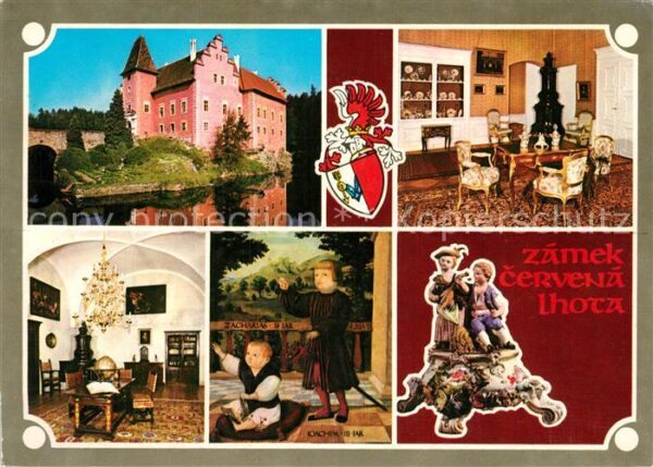 Cervena Lhota Zamek Schloss Innenansichten Gemälde Po