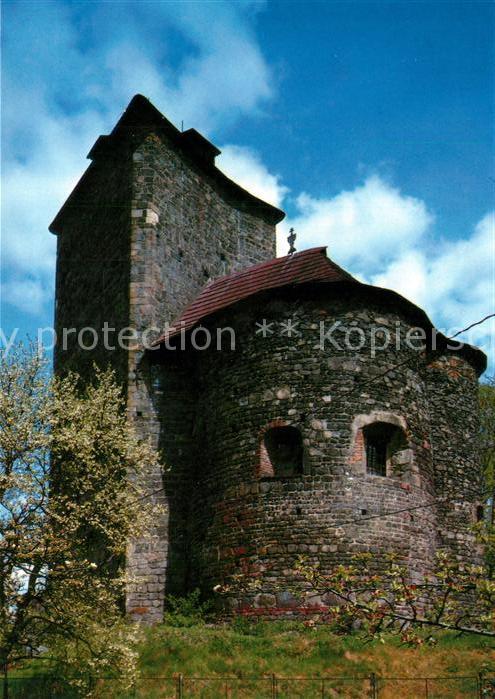 Tynec nad Sazavou Romanische Rotunde Burgturm 12. Jhdt.