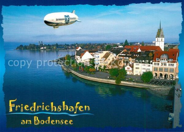 Friedrichshafen Bodensee Zeppelin Uferpromenade Fliegeraufnahme