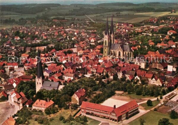 Billerbeck Westfalen Stadtzentrum Kirche Fliegeraufnahme
