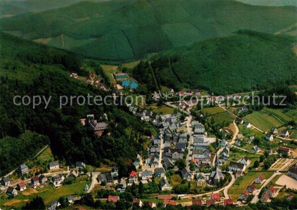 Bilstein Sauerland Luftkurort Fliegeraufnahme