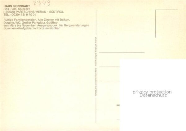 Partschins Parcines Haus Sonngrat Landschaftspanorama Alpen – Bild 2
