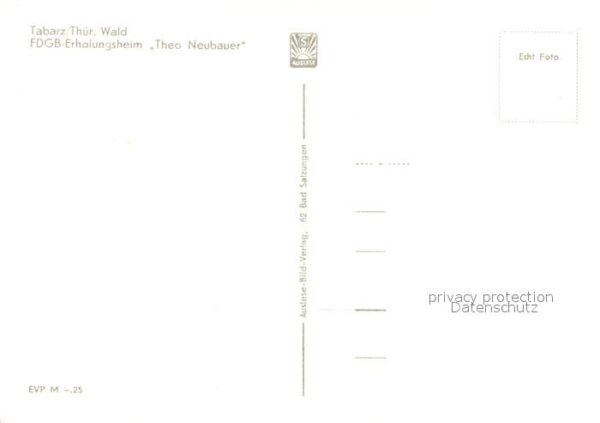 Tabarz FDGB Erholungsheim Theo Neubauer – Bild 2