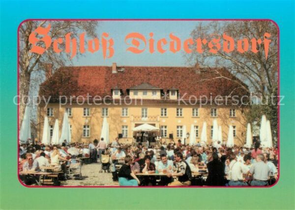 Diedersdorf Zossen Schloss Restaurant Gartenterrasse
