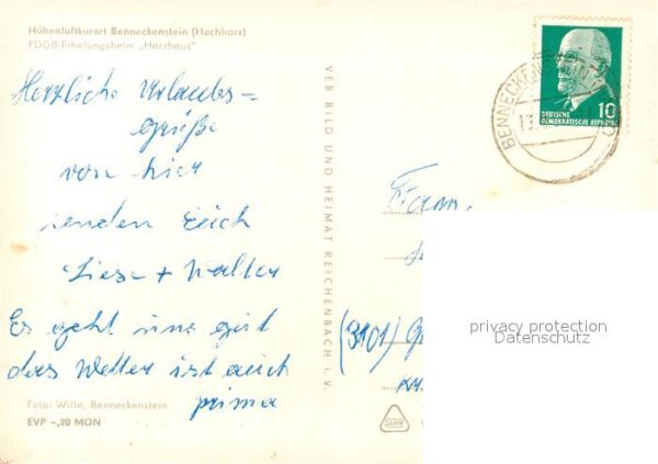 Benneckenstein Harz FDGB Erholungsheim Harzhaus – Bild 2