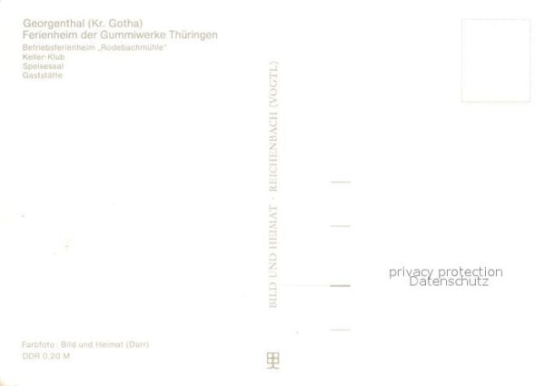 Georgenthal Gotha Ferienheim der Gummiwerke Thüringen Rod – Bild 2