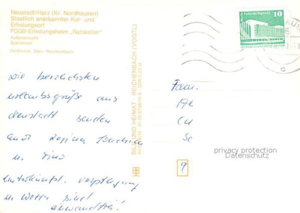 Neustadt Harz FDGB Erholungsheim Ratskeller Speisesaa – Bild 2