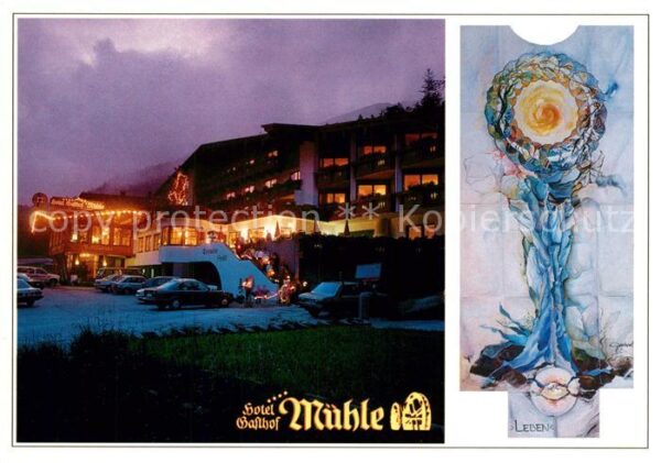 Obergurgl Soelden Tirol Hotel Gasthof Mühle Nachtaufnahme