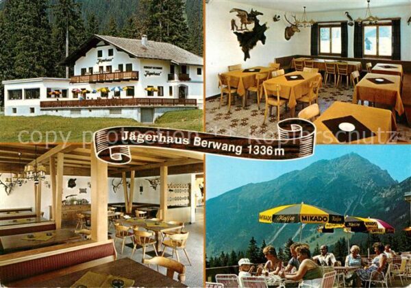 Berwang Tirol Gasthof Pension Jägerhaus Terrasse Alpe