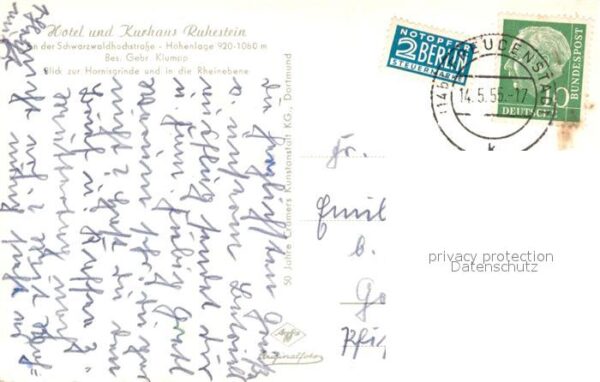 Schwarzwaldhochstrasse Hotel und Kurhaus Ruhestein Fliegeraufn – Bild 2