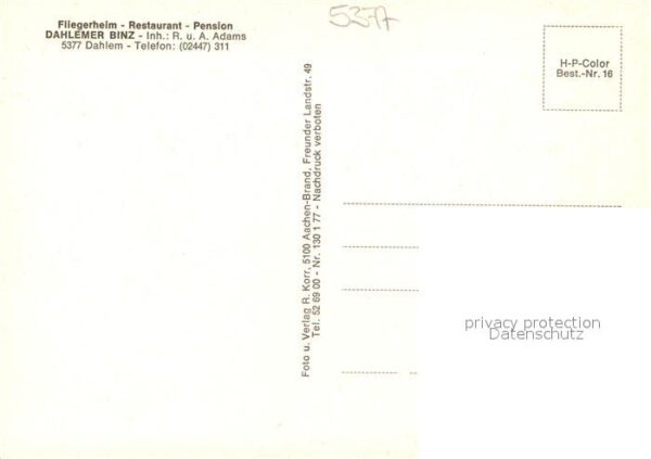 Dahlem Kall Fliegerheim Dahlemer Binz Gasträume Bar – Bild 2