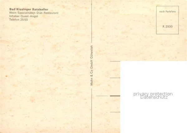 Bad Kissingen Ratskeller Restaurant – Bild 2