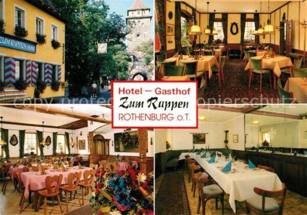 Rothenburg Tauber Hotel Gasthof Zum Rappen Gasträume Spei