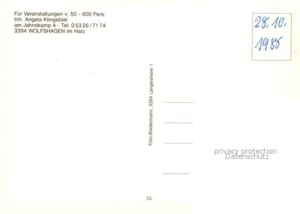 Wolfshagen Harz Wolfshäger Festhalle – Bild 2
