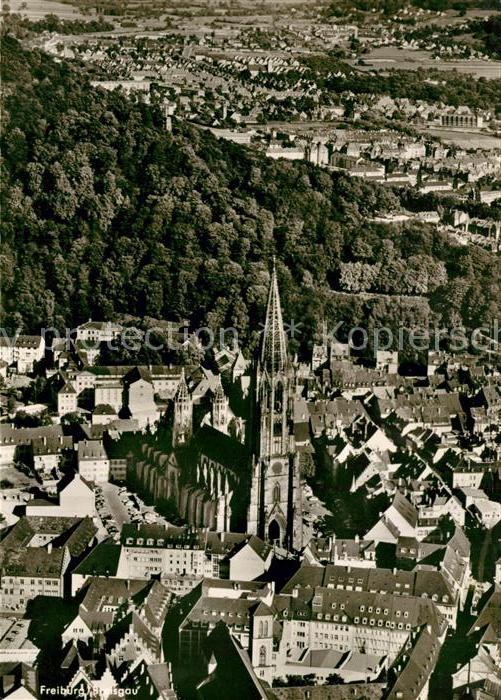 Freiburg Breisgau Fliegeraufnahme mit Münster