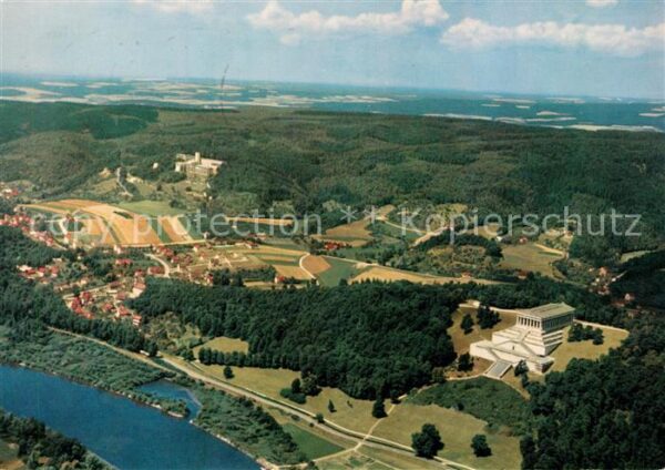 Regensburg Fliegeraufnahme mit Walhalla