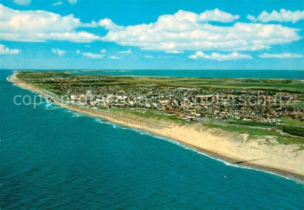 Insel Sylt Fliegeraufnahme mit Westerland Wennings