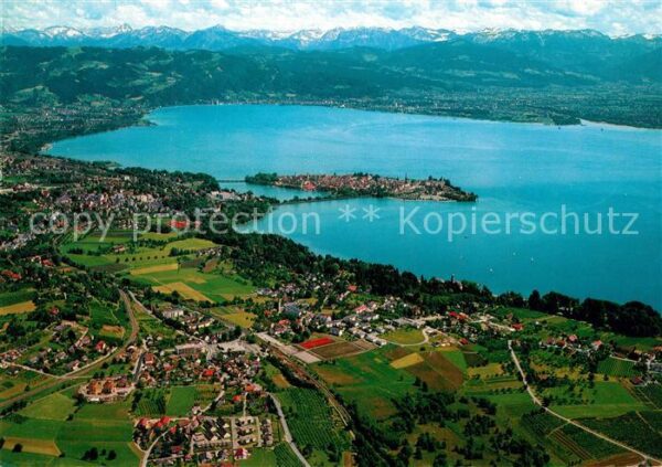 Lindau Bodensee Fliegeraufnahme mit Enzisweiler und Bad