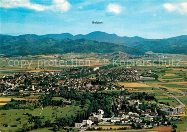 Bad Krozingen Fliegeraufnahme mit Belchen