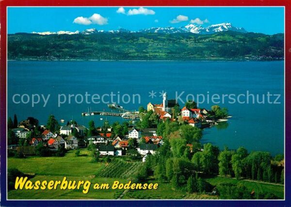 Wasserburg Bodensee Fliegeraufnahme