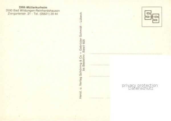 Bad Wildungen DRK Mütterkurheim Speisesaal Liegewiese – Bild 2