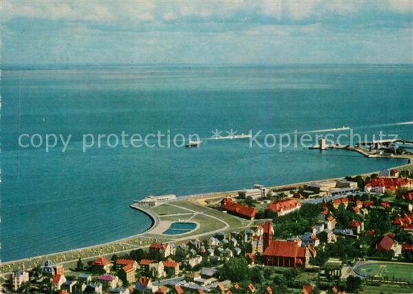 Cuxhaven Nordseebad Grimmershörnbucht Fliegeraufnahme