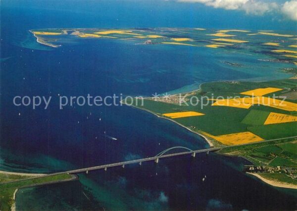 Fehmarnsund Fehmarnsundbrücke Fliegeraufnahme