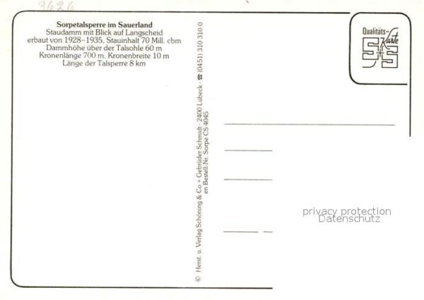 Sorpetalsperre Fliegeraufnahme – Bild 2