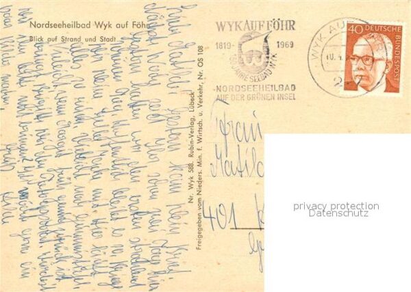 Wyk Foehr Strand und Stadt Fliegeraufnahme – Bild 2