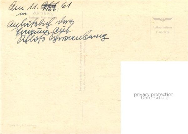 Wuerzburg Festung Marienburg Fliegeraufnahme – Bild 2