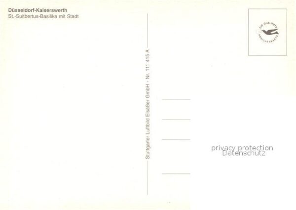 Kaiserswerth St Suitbertus Basilika mit Stadt Fliege – Bild 2