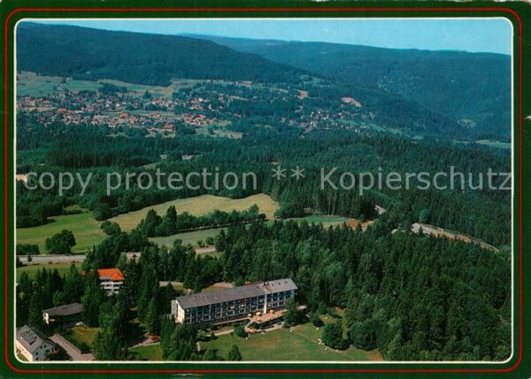 Hoechenschwand Schwarzwald Höhesanatorium Fliegeraufna