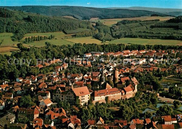 Schlitz Fliegeraufnahme mit Burg Schlitz