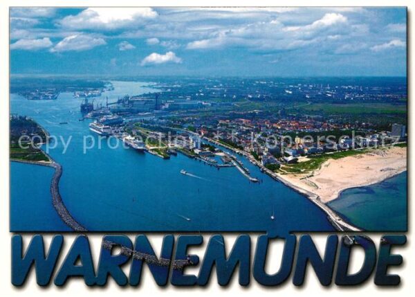 Warnemuende Ostseebad Fliegeraufnahme
