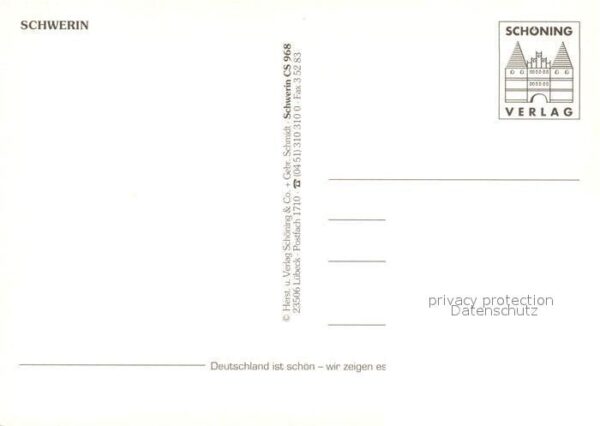 Schwerin Mecklenburg Fliegeraufnahme mit Schloss – Bild 2