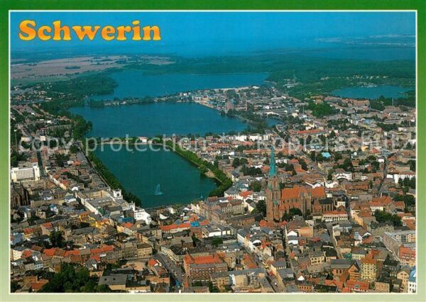 Schwerin Mecklenburg Fliegeraufnahme
