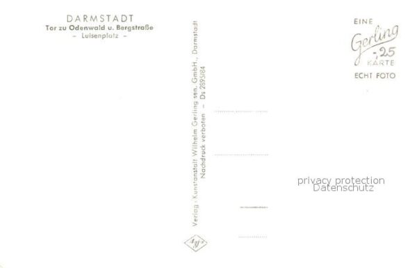 Darmstadt Luisenplatz Ludwigsmonument Tor zu Oden – Bild 2