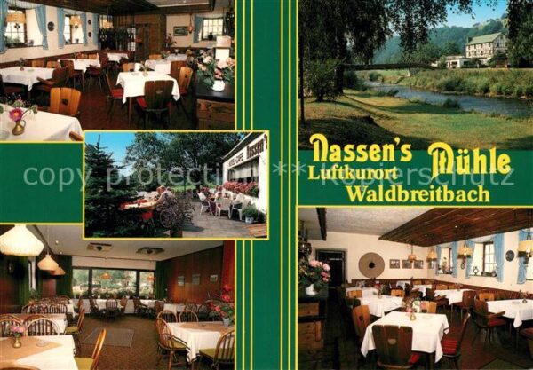 Waldbreitbach Wied Restaurant Pension Nassen's Mühle Luftk