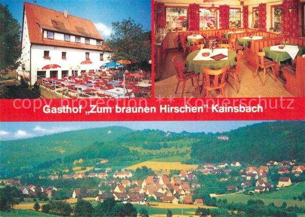 Kainsbach Gasthof Zum braunen Hirschen Ortspanora